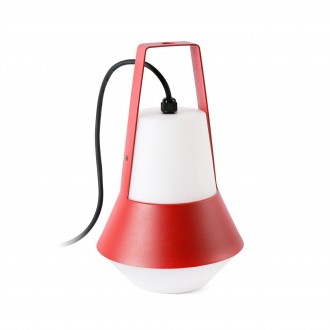 FARO 71564 | Cat-FA Faro stolna svjetiljka 32cm 1x E27 IP54 crveno, bijelo mat