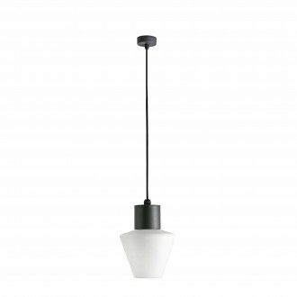 FARO 74427C-02 | Mistu Faro visilice svjetiljka 1x E27 IP44 tamno siva, opal