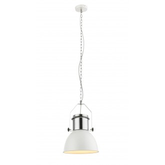 GLOBO 15281 | Kutum Globo visilice svjetiljka 1x E27 krom, bijelo