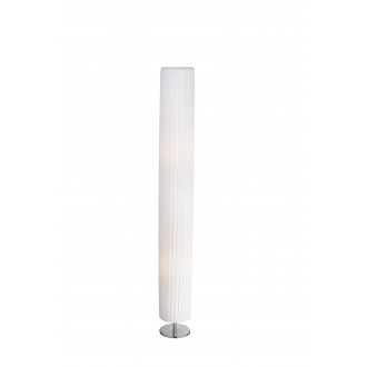 GLOBO 24662R | Bailey Globo podna svjetiljka 119cm s prekidačem 2x E27 krom, bijelo