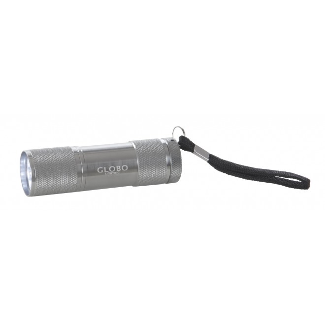 GLOBO 31903 | Flashlight Globo nosiva svjetiljka s prekidačem baterijska/akumulatorska 9x LED 43lm aluminij, crno