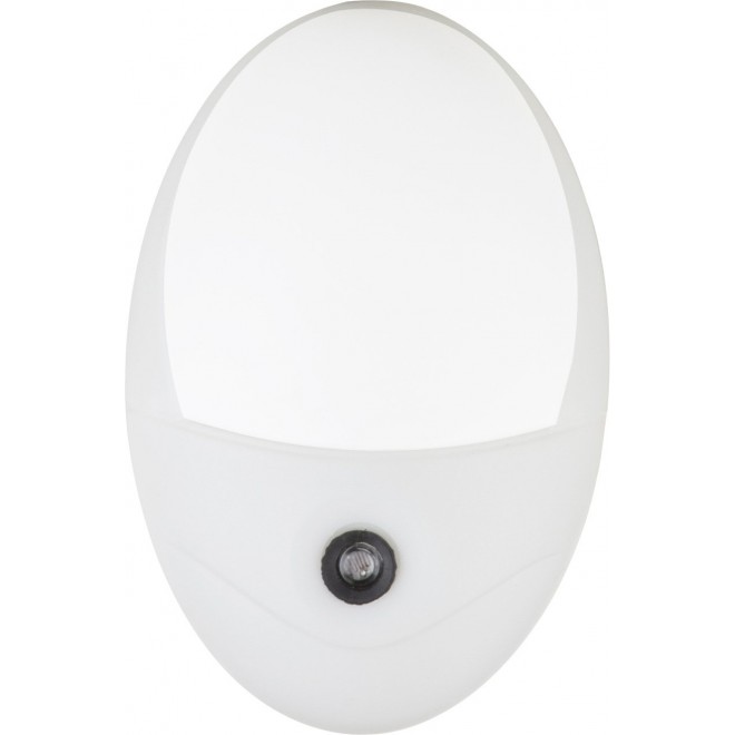 GLOBO 31934W | Enio Globo noćno svjetlo svjetiljka svjetlosni senzor - sumračni prekidač utična svjetiljka 4x LED 18lm 6500K bijelo