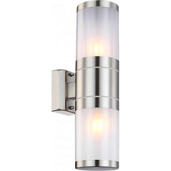 GLOBO 32014-2 | Xeloo Globo zidna svjetiljka 2x E27 IP44 čelik, opal