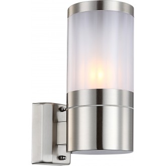 GLOBO 32014 | Xeloo Globo zidna svjetiljka 1x E27 IP44 čelik, opal