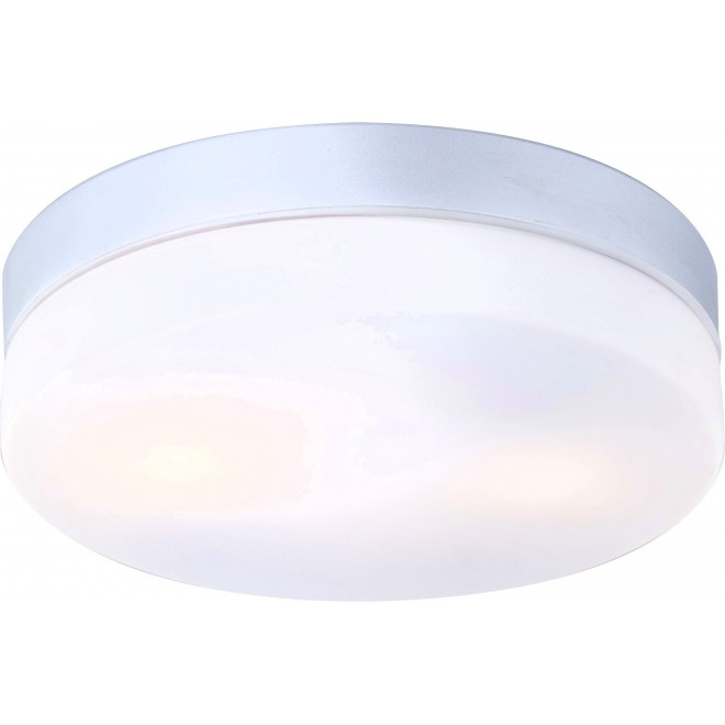 GLOBO 32112 | Vranos Globo stropne svjetiljke svjetiljka 2x E27 IP44 aluminij, opal