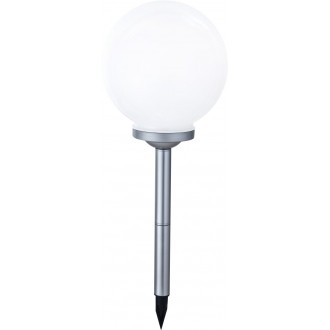 GLOBO 33793 | Soglo83 Globo ubodne svjetiljke svjetiljka solarna baterija, promjenjive boje 4x LED IP44 srebrno, bijelo