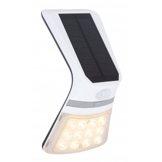GLOBO 36481 | Solar-G-2021-H2 Globo zidna svjetiljka sa senzorom solarna baterija, orientciona rasvjeta 1x LED 220lm 3000K IP44 bijelo, crno