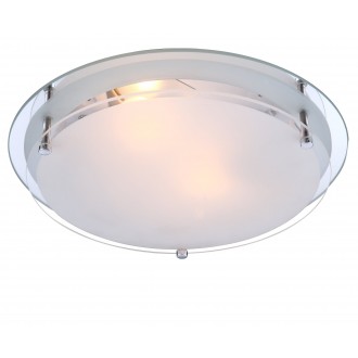 GLOBO 48167-2 | Indi Globo stropne svjetiljke svjetiljka 2x E27 krom, bijelo, zrcalo