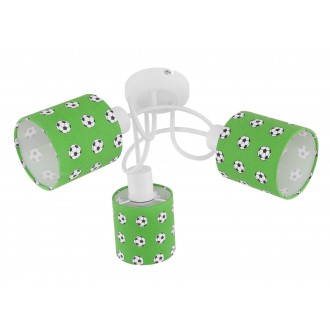 GLOBO 54009-3 | Lemmi Globo stropne svjetiljke svjetiljka 3x E14 zeleno, bijelo, crno