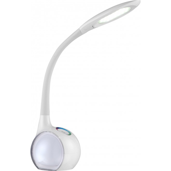 GLOBO 58278 | Tarron Globo stolna svjetiljka sa tiristorski dodirnim prekidačem fleksibilna, jačina svjetlosti se može podešavati, promjenjive boje 1x LED 280lm + 2x LED 5500K bijelo