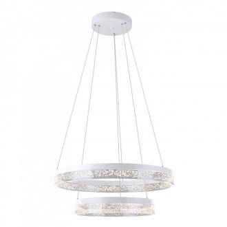 GLOBO 68225-60 | Smitty Globo visilice svjetiljka 1x LED 4100lm 4000K bijelo, prozirno, efekt mjehura
