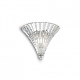 IDEAL LUX 013060 | Santa-IL Ideal Lux zidna svjetiljka - SANTA AP1 SMALL TRASPARENTE - 1x E14 prozirno, krom