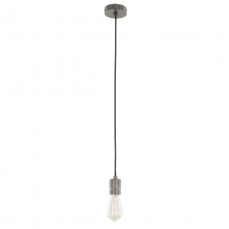 ITALUX DS-M-010 MATT BLACK | Casa-IT Italux visilice svjetiljka 1x E27 crno mat, prozirno