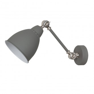 ITALUX MB-HN5010-1-GR | Sonny Italux zidna svjetiljka 1x E27 svjetlo siva, krom