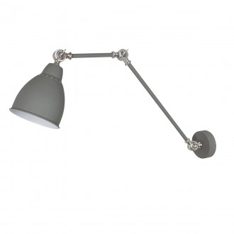 ITALUX MB-HN5011-1-GR | Sonny Italux zidna svjetiljka 1x E27 svjetlo siva, krom