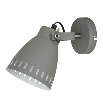 ITALUX MB-HN5050-1-GR+S.NICK | Franklin Italux zidna svjetiljka elementi koji se mogu okretati 1x E27 mat sivo, kromni mat