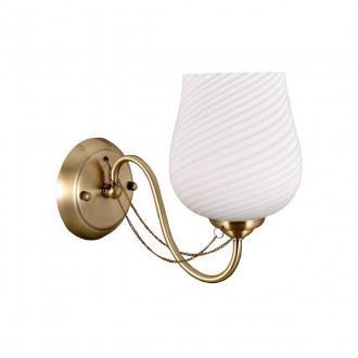 ITALUX MB38083-1 | Metamo Italux zidna svjetiljka 1x E27 zlatno, bijelo