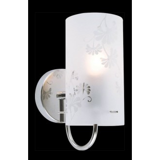 ITALUX MBM1673-1 | Sense Italux zidna svjetiljka 1x E27 crno, krom