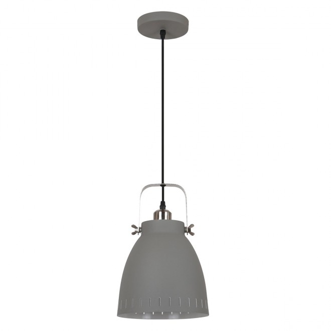 ITALUX MD-HN8026M-GR+S.NICK | Franklin Italux visilice svjetiljka 1x E27 mat sivo, kromni mat