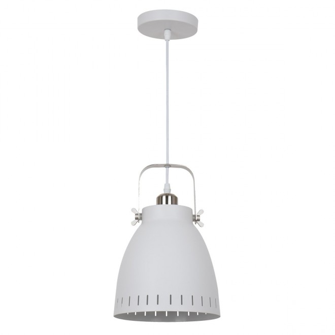 ITALUX MD-HN8026M-WH+S.NICK | Franklin Italux visilice svjetiljka 1x E27 bijelo mat, kromni mat