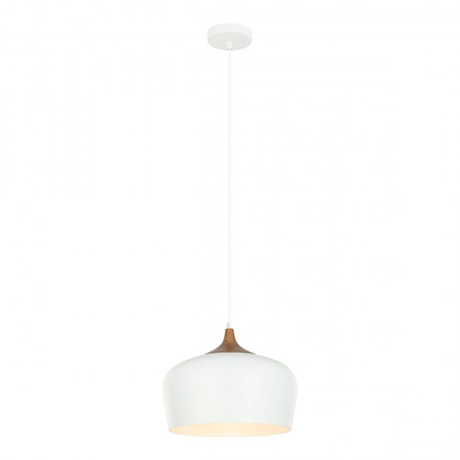ITALUX MDM-2681/1L W | Britta-IT Italux visilice svjetiljka 1x E27 bijelo, smeđe
