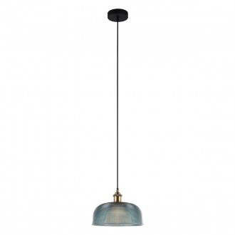 ITALUX MDM-2916/1 BL | Davide-IT Italux visilice svjetiljka 1x E27 plavo, zlatno, crno