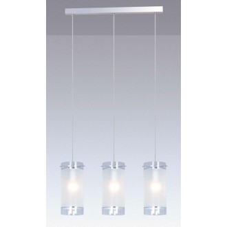 ITALUX MDM1560/3 | Vigo-IT Italux visilice svjetiljka 3x E27 bijelo, krom
