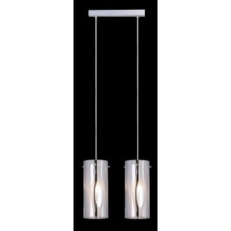 ITALUX MDM1575/2CR | Triplet Italux visilice svjetiljka 2x E27 bijelo, krom
