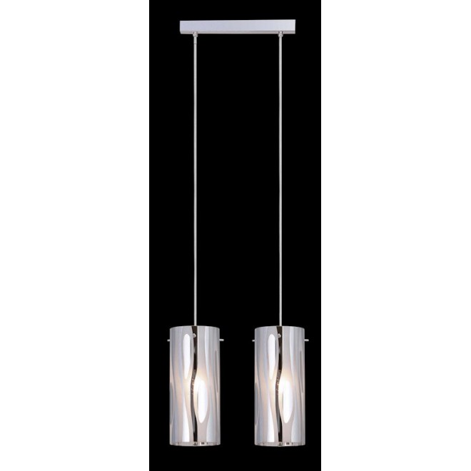 ITALUX MDM1575/2CR | Triplet Italux visilice svjetiljka 2x E27 bijelo, krom