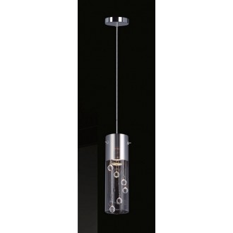 ITALUX MDM1835-1 | Cordell Italux visilice svjetiljka 1x GU10 3000K bijelo, prozirno, prozirno