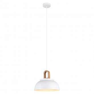 ITALUX MDM3153/1M W | Danito Italux visilice svjetiljka 1x E27 bijelo, smeđe