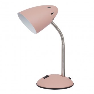 ITALUX MT-HN2013-PINK+S.NICK | Cosmic-IT Italux stolna svjetiljka 30cm s prekidačem fleksibilna 1x E27 ružičasto, poniklano mat
