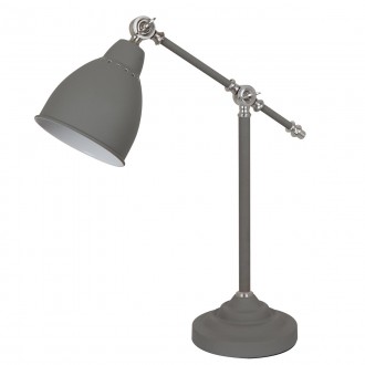 ITALUX MT-HN2054-1-GR | Sonny Italux stolna svjetiljka 55,5cm s prekidačem elementi koji se mogu okretati 1x E27 svjetlo siva, krom