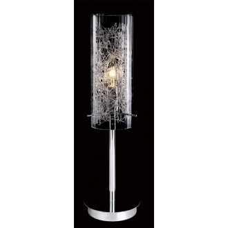 ITALUX MTM1903/1 | Ibiza-IT Italux stolna svjetiljka 46cm sa prekidačem na kablu 1x E14 prozirno, krom