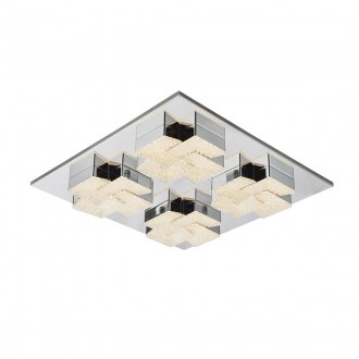 ITALUX MX15083-4B-56W | Clarise Italux stropne svjetiljke svjetiljka 1x LED 4100lm 3000K krom, srebrno, zrcalo