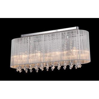 ITALUX MXM1870-4 WH | Isla-IT Italux stropne svjetiljke svjetiljka 4x E14 bijelo, prozirno, prozirno