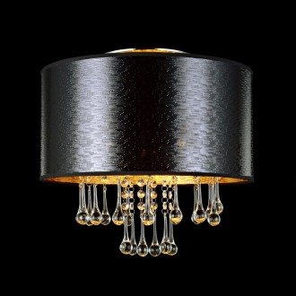 ITALUX MXM2028/3 | Sasha-IT Italux stropne svjetiljke svjetiljka 3x E14 zlatno, crno, prozirno