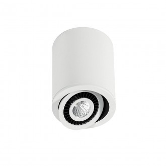 ITALUX SLC7390/7W 3000K WH+BL | Subba Italux stropne svjetiljke svjetiljka elementi koji se mogu okretati 1x LED 560lm 3000K crno, bijelo