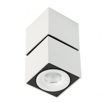 ITALUX SLC7562/28W 4000K WH+BL | Sevilla-Square Italux stropne svjetiljke svjetiljka elementi koji se mogu okretati 1x LED 2350lm 4000K crno, bijelo