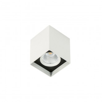 ITALUX SLC78002/12W 4000K WH+BL | Alden Italux stropne svjetiljke svjetiljka 1x LED 1010lm 4000K crno, bijelo