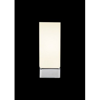 ITALUX ST8346-01A | Otto-IT Italux stolna svjetiljka 24cm s prekidačem 1x E14 bijelo, krom