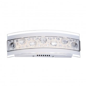 ITALUX W29396-2A | Regi Italux zidna svjetiljka 1x LED 576lm 3000K bijelo, krom, prozirno