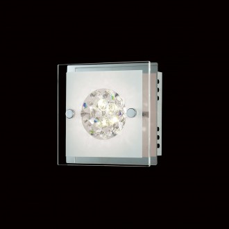 ITALUX W29541-1A | Declan Italux stropne svjetiljke svjetiljka 1x LED 288lm 3000K krom, bijelo, prozirno