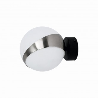 JUPITER 1716 EL K CZ/NI | Elfa Jupiter zidna svjetiljka 1x E14 nikel, crno, bijelo