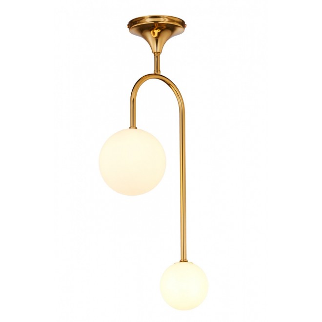 JUPITER 1940 SL2 MS | Selen Jupiter stropne svjetiljke svjetiljka 2x G9 zlatno, opal