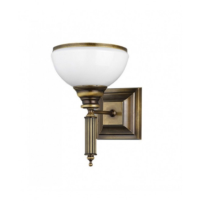 JUPITER 625 ZU K | ZeusJ Jupiter zidna svjetiljka 1x E27 saten brass, bijelo