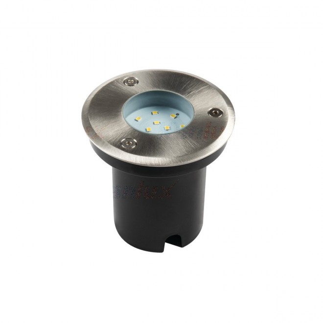 KANLUX 18193 | Gordo Kanlux ugradbena svjetiljka okrugli Ø95mm 1x LED 50lm 6500K IP67 IK08 srebrno, prozirno