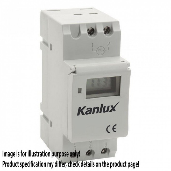 KANLUX 18721 | Kanlux timer DIN35 modul sa astronomskom funkcijom bijelo