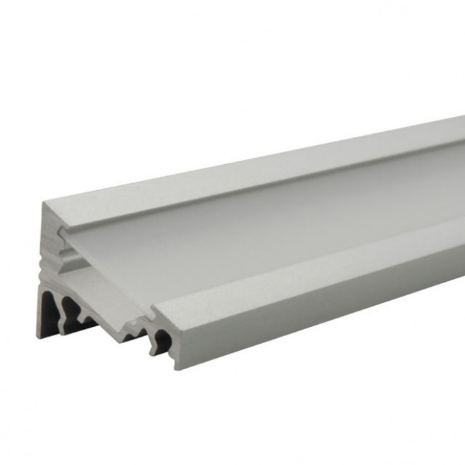 KANLUX 19162 | Kanlux aluminijski led profil C - bez sjenila - 1m za max. 10 mm LED trake aluminij