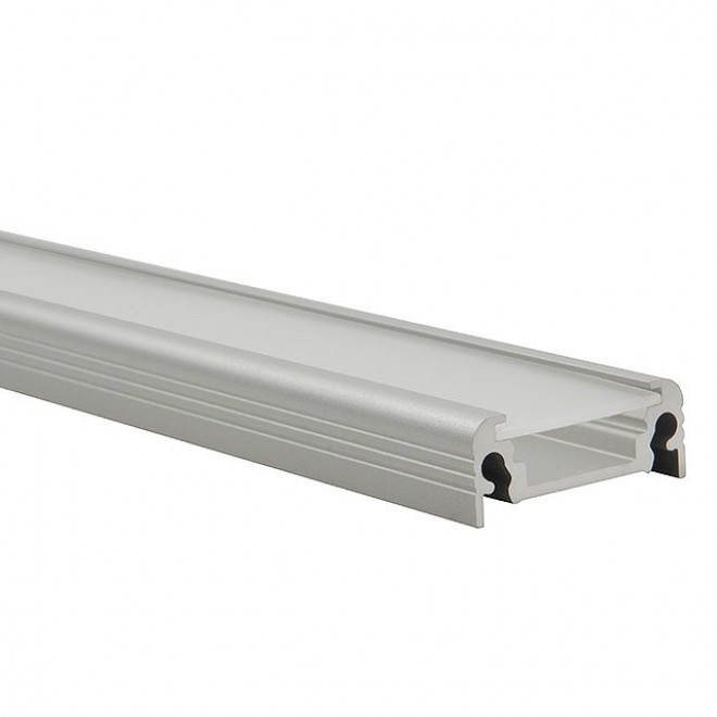 KANLUX 19163 | Kanlux aluminijski led profil D - bez sjenila - 1m za max. 10 mm LED trake aluminij